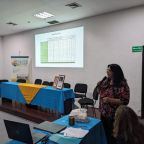 Rosa Elena Acevedo, presidenta de Uniandes, durante la presentación del Informe Anual 2023 del Grupo Social Cesap