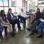 Algunos de los participantes en cine foro contra la violencia basada en género de Mérida
